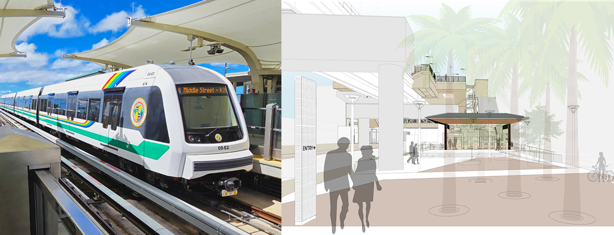 Ka‘ākaukukui (Civic Center) Station