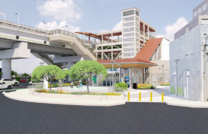 Rendering image of Chinatown Station - Entry area