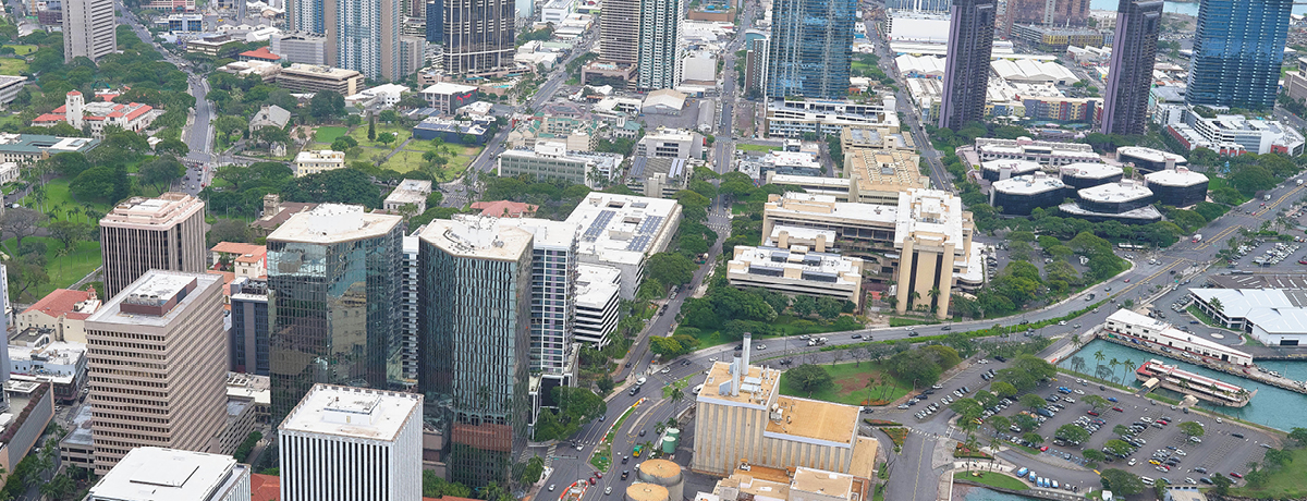 Birds Eye view on Halekauwila Street