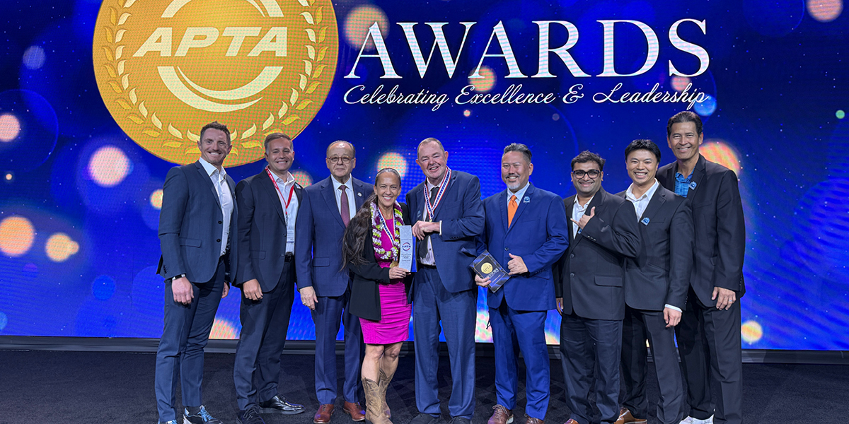 Group photo at the American Public Transportation Association (APTA) Innovation Award.